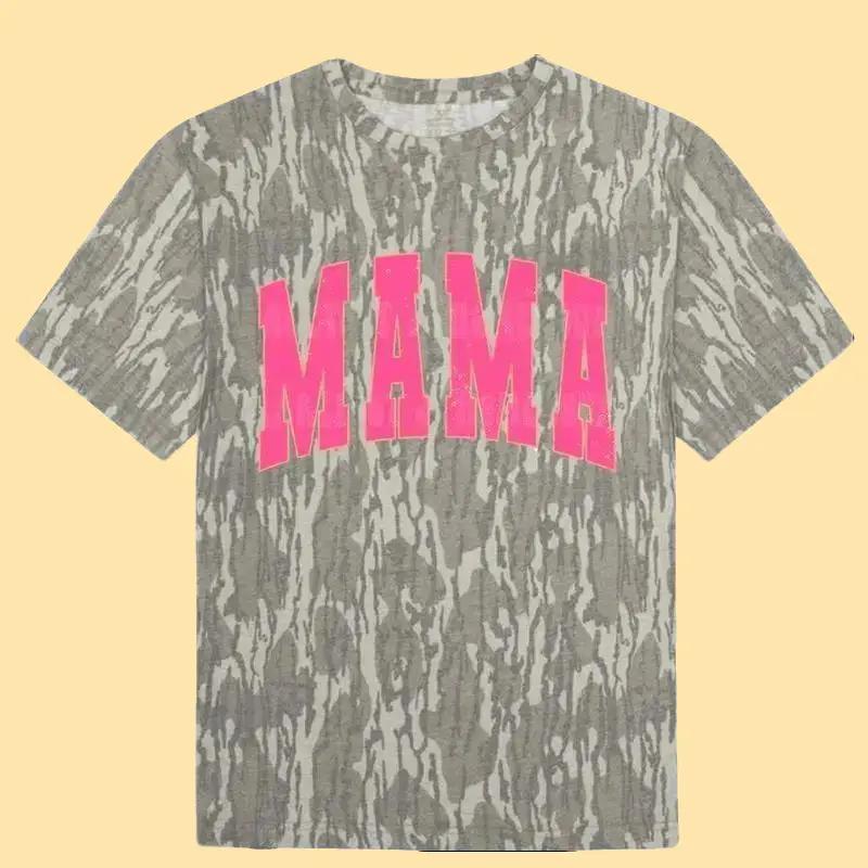 Pink Mama Mossy Oak Wash Out Turkey Track Tee Bottomland Camo Tee, Deer Hunting Shirt Design, Outdoors Hunting Sublimation, Halloween T Shirt 3D Camo, Cute ghost
