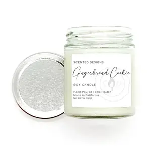 Gingerbread Cookie Soy Candle - 7oz Glass Jar