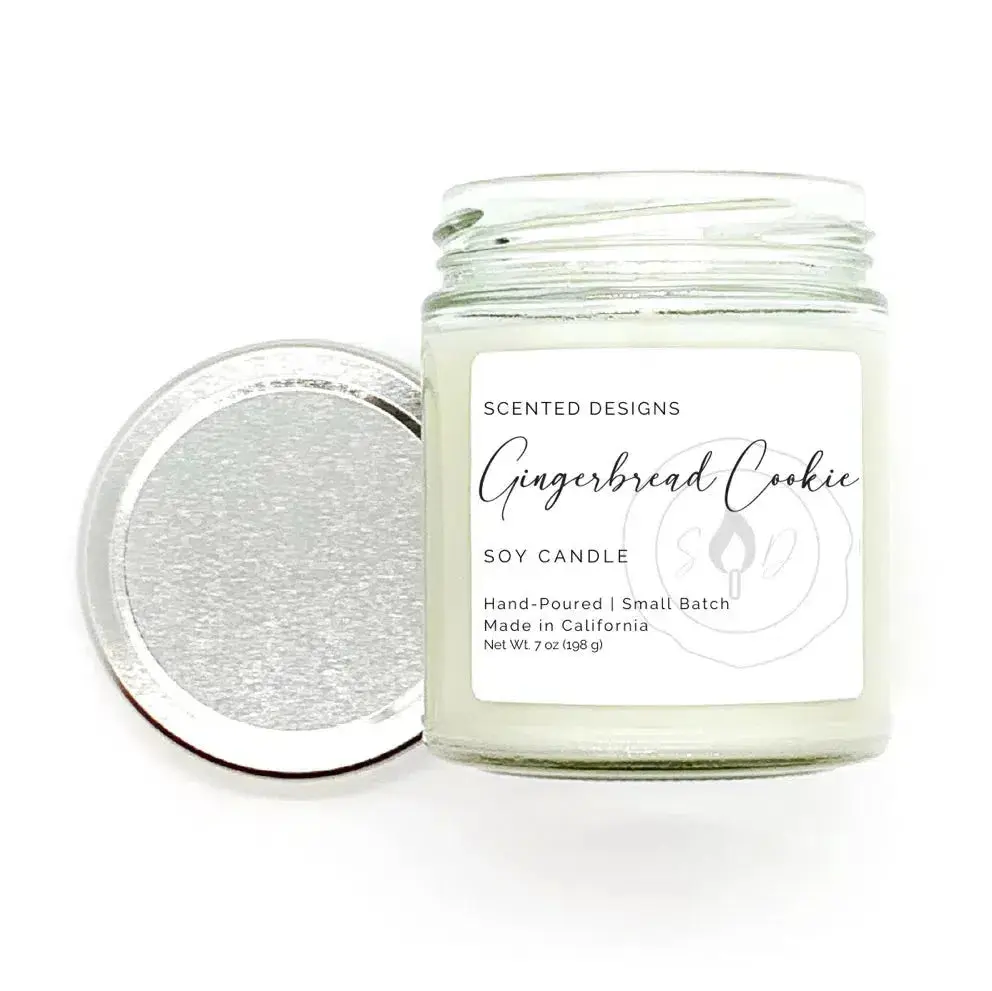 Gingerbread Cookie Soy Candle - 7oz Glass Jar