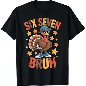 Funny Thanksgiving Turkey 67 Bruh Fall Farm Unisex Kids Tee Top