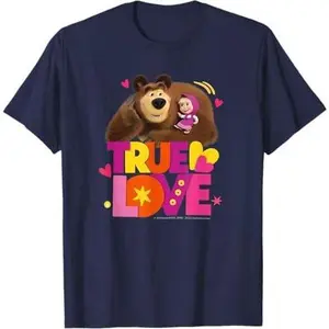 Masha and the Bear. Face to Face Love T-Shirt