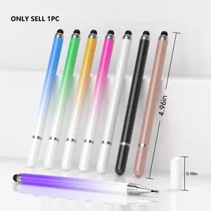 Universal 2-In-1 Digital Stylus Pen for Tablet Drawing & Phone Use, Compatible with Capacitive Touch Screens Portable Essential Smart Pencil Accessory Tool Touchscreen Pen