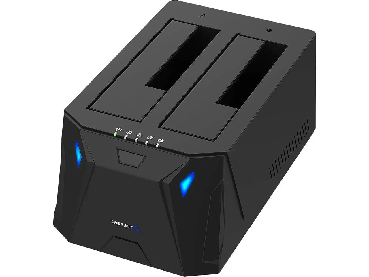 SABRENT EC-HD2B 2.5" & 3.5" Black SATA I/II/III USB 3.0 USB 3.0 to SATA I/II/III Dual Bay External Hard Drive Docking Station for 2.5 or 3.5in HDD, SSD