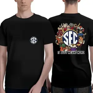 SEC Family T-shirt, Retro College Football Mascot Design T-shirt, Unisex Game Day Spirit Apparel for All Southern Fans Casual