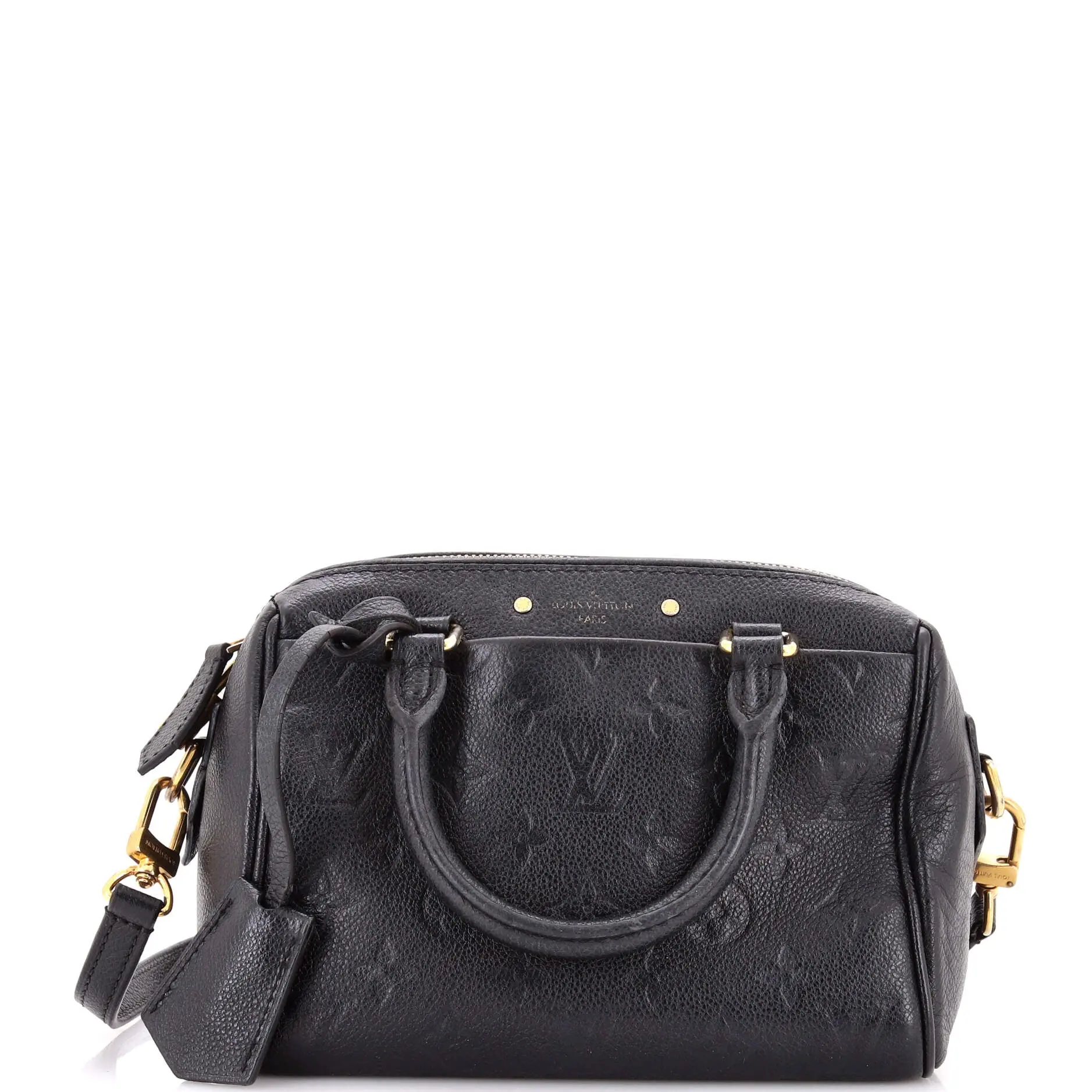 Pre-owned Louis Vuitton Leather Top Handle Bags Speedy Bandouliere NM Bag Monogram Empreinte 20 by Rebag