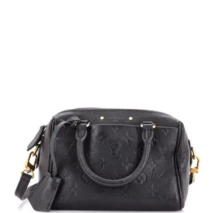 Pre-owned Louis Vuitton Leather Top Handle Bags Speedy Bandouliere NM Bag Monogram Empreinte 20 by Rebag