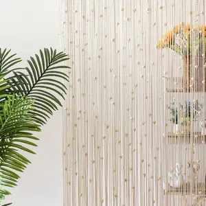 Boho Macrame Beaded Curtain  Door Closet Curtain with Wooden Beads for Window Doorway Open Closet Bedroom Living Room  Decor, 79" L x 36" W, White