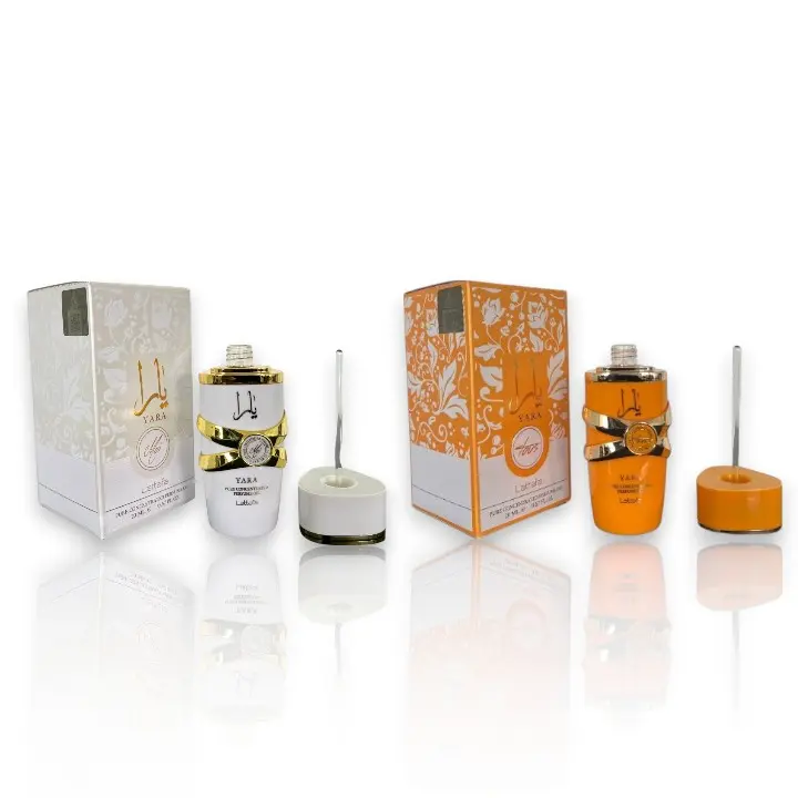 Lattafa Luxurious Fragrance Multi-Pack, Yara Tous + Yara Moi Concentrated Oils, Arab Eau De Parfum, 20 ML-0.67 oz, White Floral, Sweet & Tropical Notes