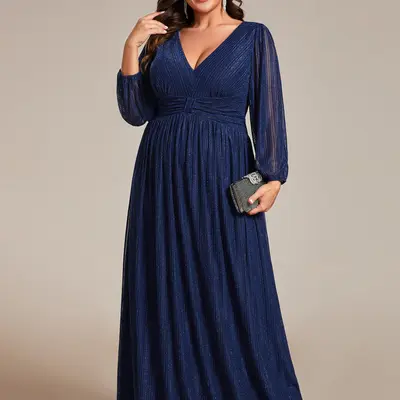 Plus Size Empire Waist Dress Wedding Teception - TikTok Shop