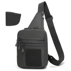 Men's Tactical Concealed Carry Sling Bag with Holster Adjustable Strap Military Crossbody Shoulder Bag