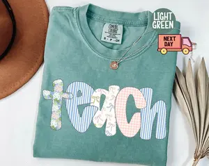 Comfort Colors Floral Teacher Shirt Cute Teacher Gift Spring Floral Teacher Tee Gift for Teacher Teaching Shirt Teacher Appreciation Gift