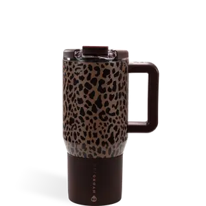 HydroJug Coffee Traveler 20 oz - Leak-Resistant, Ceramic-Lined Insulated Travel Coffee Mug for Hot or Cold Drinks with Flip Lid & Handle, Dishwasher Safe Coffee Tumbler, Spellbound