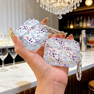 Small Flowers Protective Case Cover for Apple AirPods 1/2/3/4/pro/pro2 Earbuds, Tpu Texture, Lightweight & Durable, Anti-Scratch, Shockproof