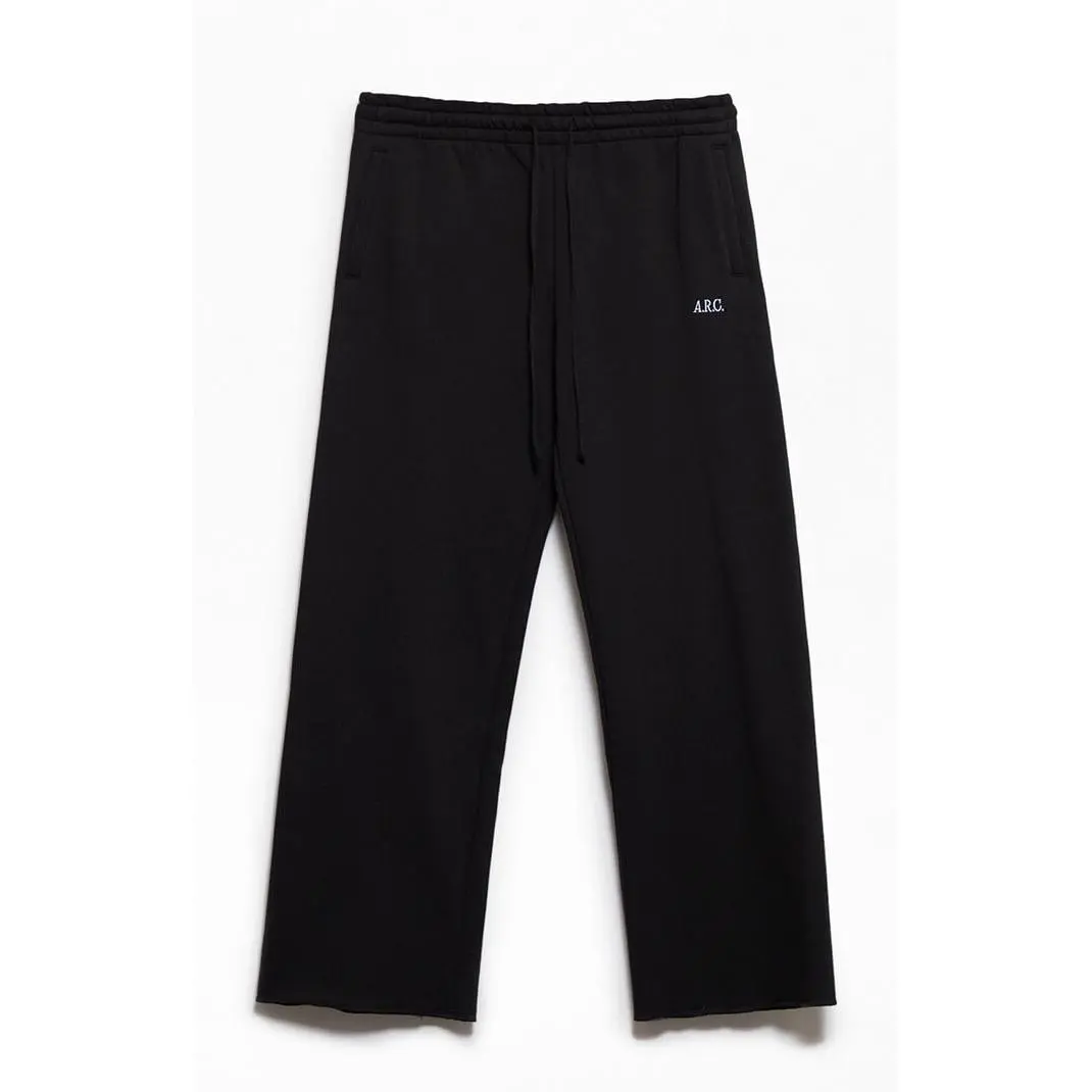 A.R.C. Men's Black Standard Fleece Wide Leg Sweatpants