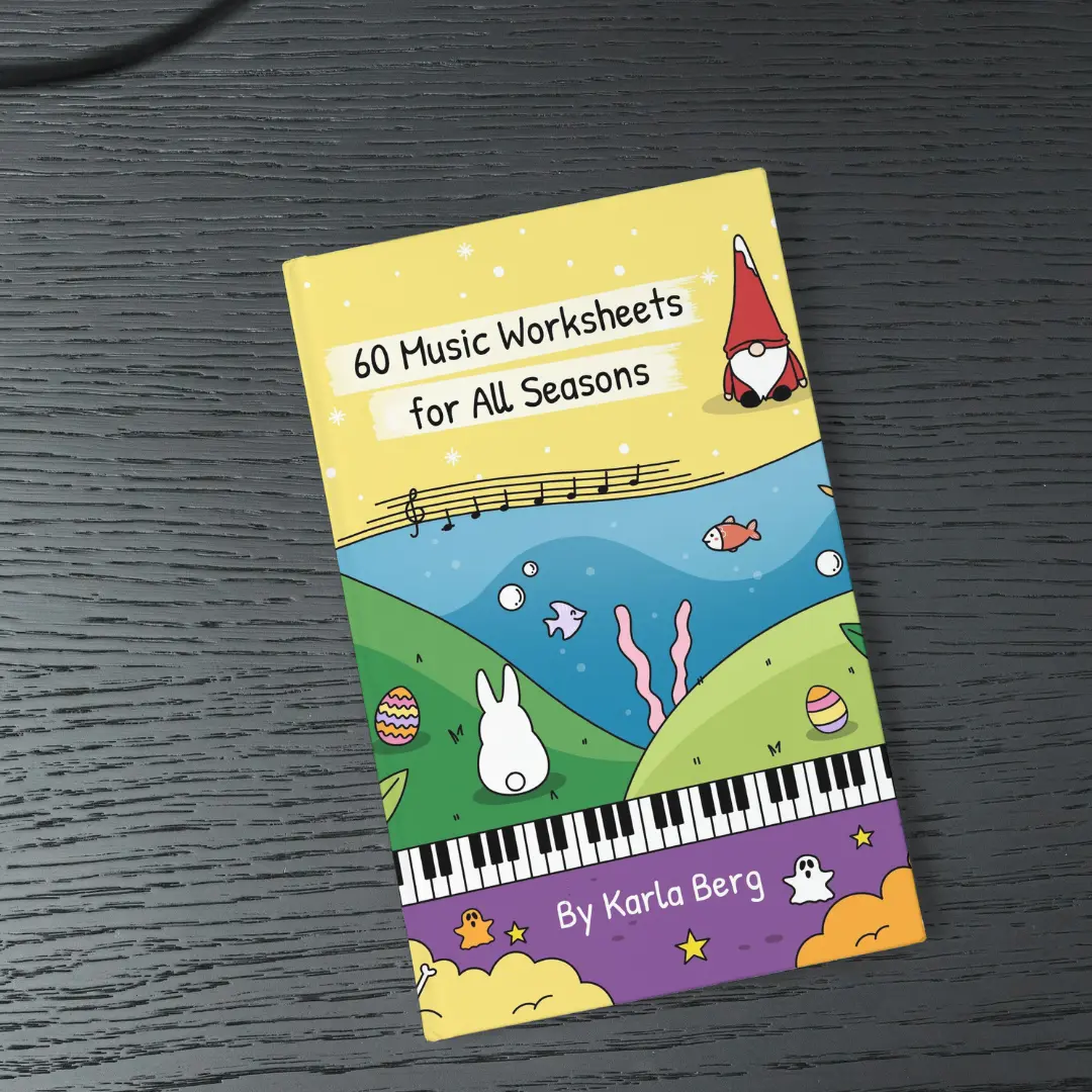 60 Music Worksheets ((Printed & Shipped)