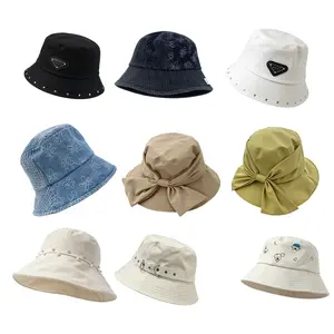 9Pcs Muliti-style Unisex Summer Bucket Hat, Breathable Cotton Sun Cap, Packable Fisherman Hat for Beach, Golf & Fishing