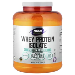NOW Foods Sports, Whey Protein Isolate, Unflavored, 5 lbs (2,268 g) NOW Foods Sports, Whey Protein Isolate, Unflavored, 5 lbs (2,268 g)
