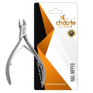 Premium Chocho Nail Nippers & Cuticle Trimmer for Precise Pedicure Manicure with sharp Ergonomic Curved Podiatrist Grade Multi-Functional nipper