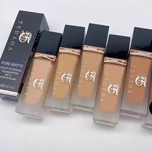 Tedsoa Matte Vegan Foundation with SPF 15, 24 Hour Makeup Coverage, Waterproof, 30ml - Organic Concealer Flawless