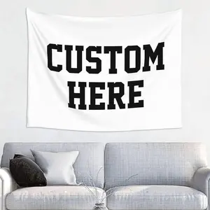 Custom Wall Tapestry Personalized Image Text Custom Tapestry Wedding Funny Backdrop Tapestry Room Decor Solid Color Decorative