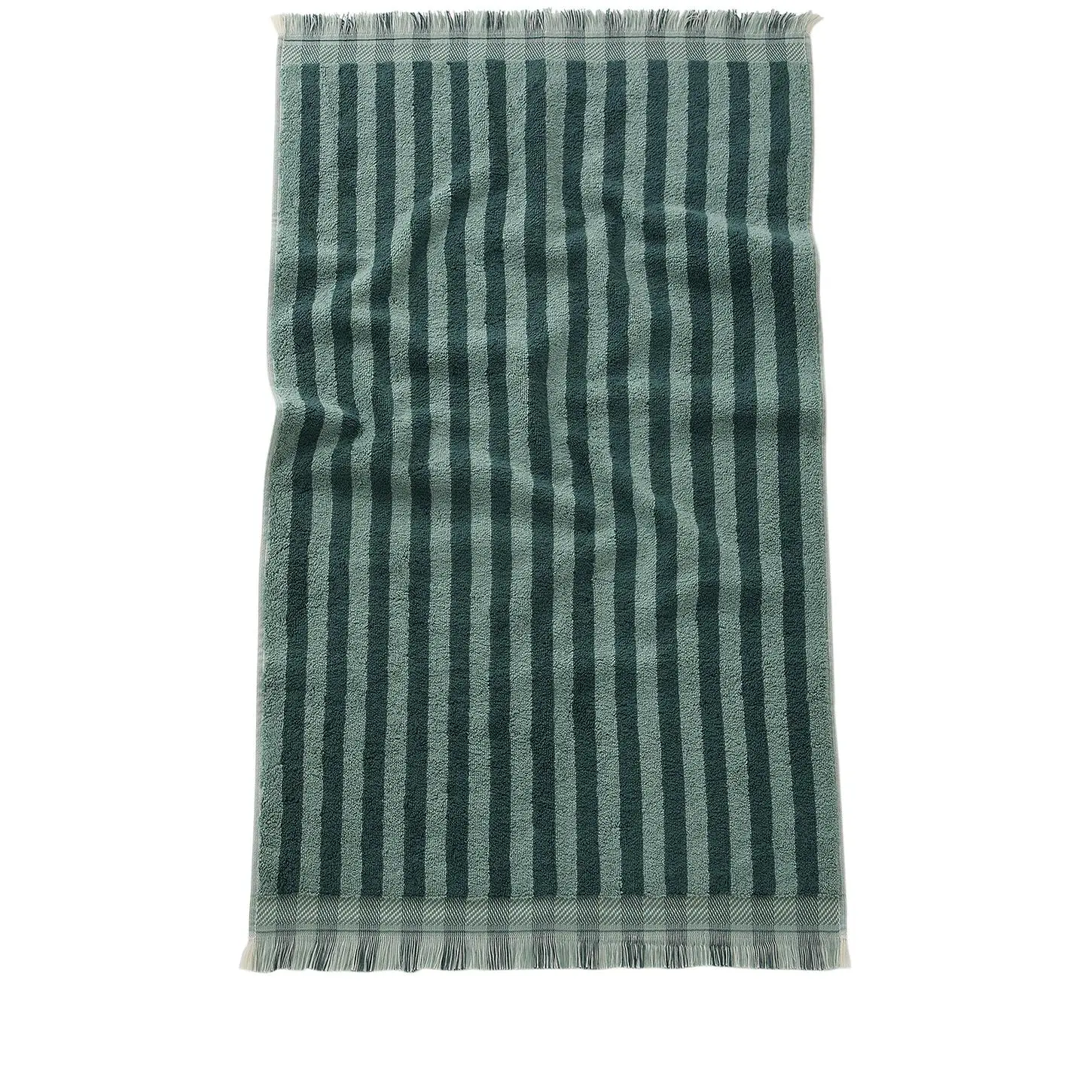 Piglet in Bed Pembroke Stripe Face Towel in Pine Green Piglet in Bed Pembroke Stripe Face Towel in Pine Green