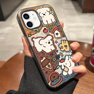 For iPhone 12 mini Vintage puppy phone Case For iPhone 12 mini with TPU Shock proof design perfect for popular