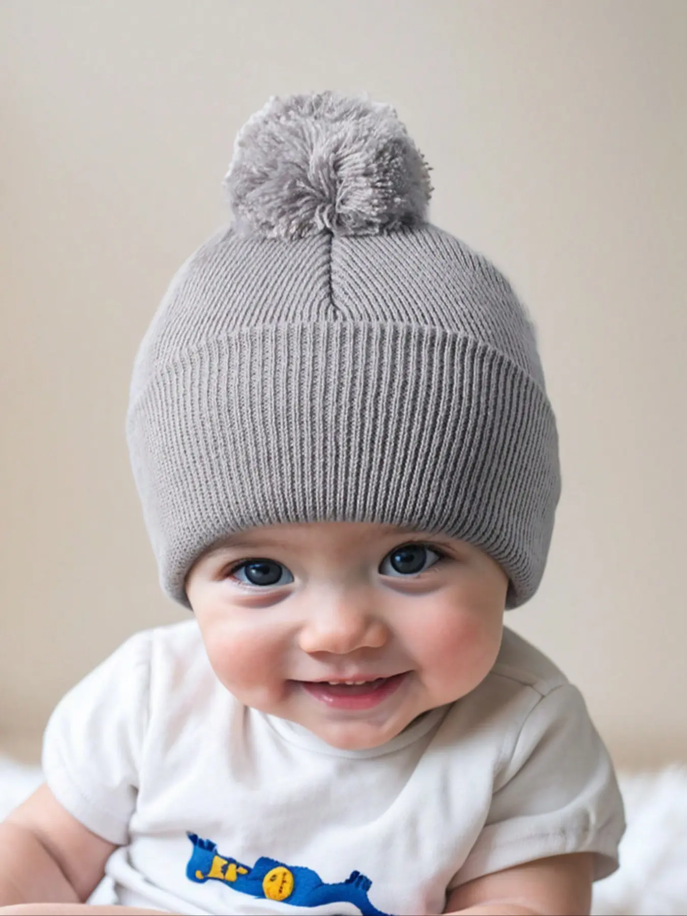 Newborn Knit Hat for Babies 1-3 Years Old, Soft Winter Beanie Cap for Outdoor Use, Warm Daily Commute Accessory
