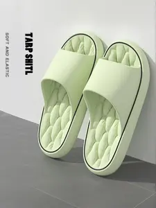 Women's Eva Fashion Trendy Thick Sole Sandals, Summer New Simple Home Indoor Bath Anti-Slip Slippers, Casual Solid Pattern Shoes, Non Slip Eva