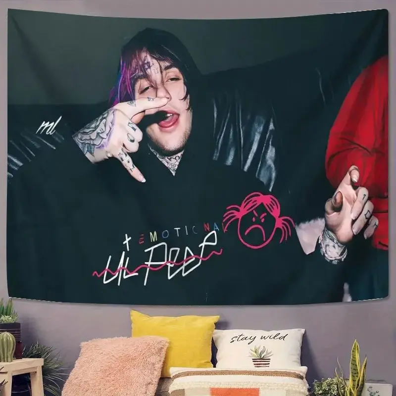 Tapestry, 1 piece, men's tattoo and black shirt decoration, wall background arrangement, holiday decoration, furniture protection, warm atmosphere, camping gift, living room, bedroom, office, dormitory, classroom, home decoration