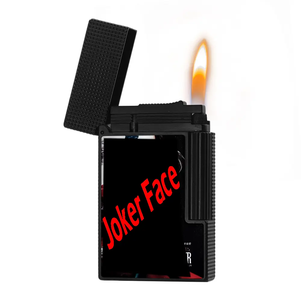 DPT Joker Black Luxury GAS cool Lighter (NO FUEL) gift High Quality Lighter Metal