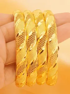 Twisted bracelet, tennis bracelets, copper plated 24K gold bracelets, Exquisite bracelet, women's weddings, gifts for girlfriends, Valentine's Day, Mother's Day, parties, birthday gifts