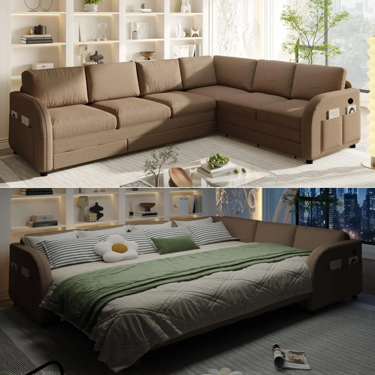 115.2" 6 Seat + Brown