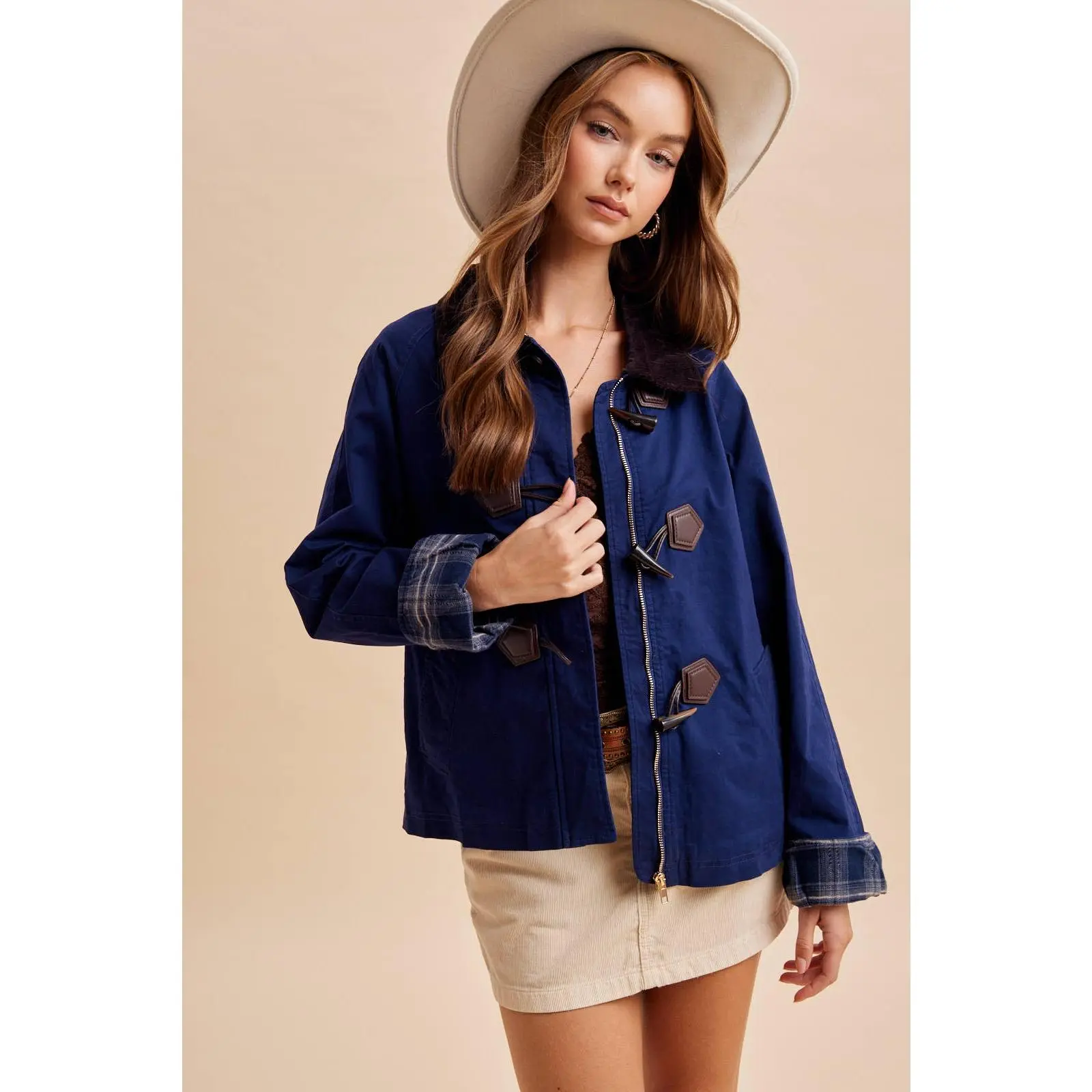 KENSIE TOGGLE BARN JACKET