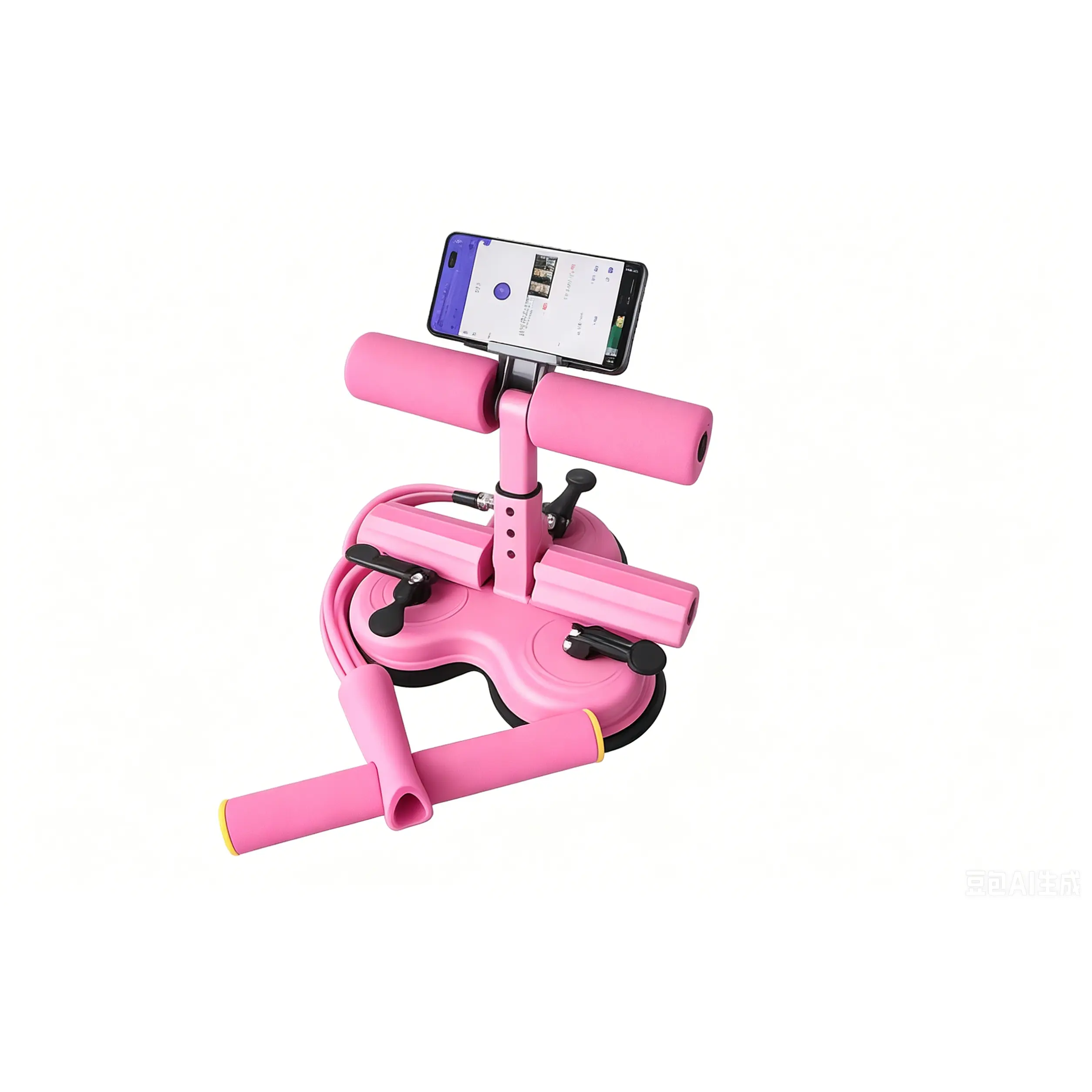 3 Suction Cups + 6‑Tube + Phone Holder / Pink