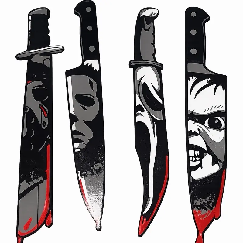 Halloween Horror Knife Bookmarks-3D Printed Design for Horror Fans-Perfect Gift for Fans of Horror Movies