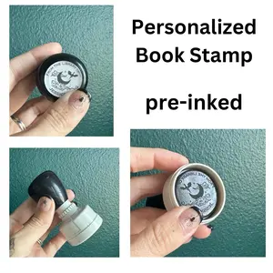 Personalized Book Stamp -fantasy, book, minimalist, dark romance themed