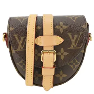 Pre-owned Louis Vuitton Canvas Shoulder Bags Micro Chantilly Monogram Shoulder Bag Brown