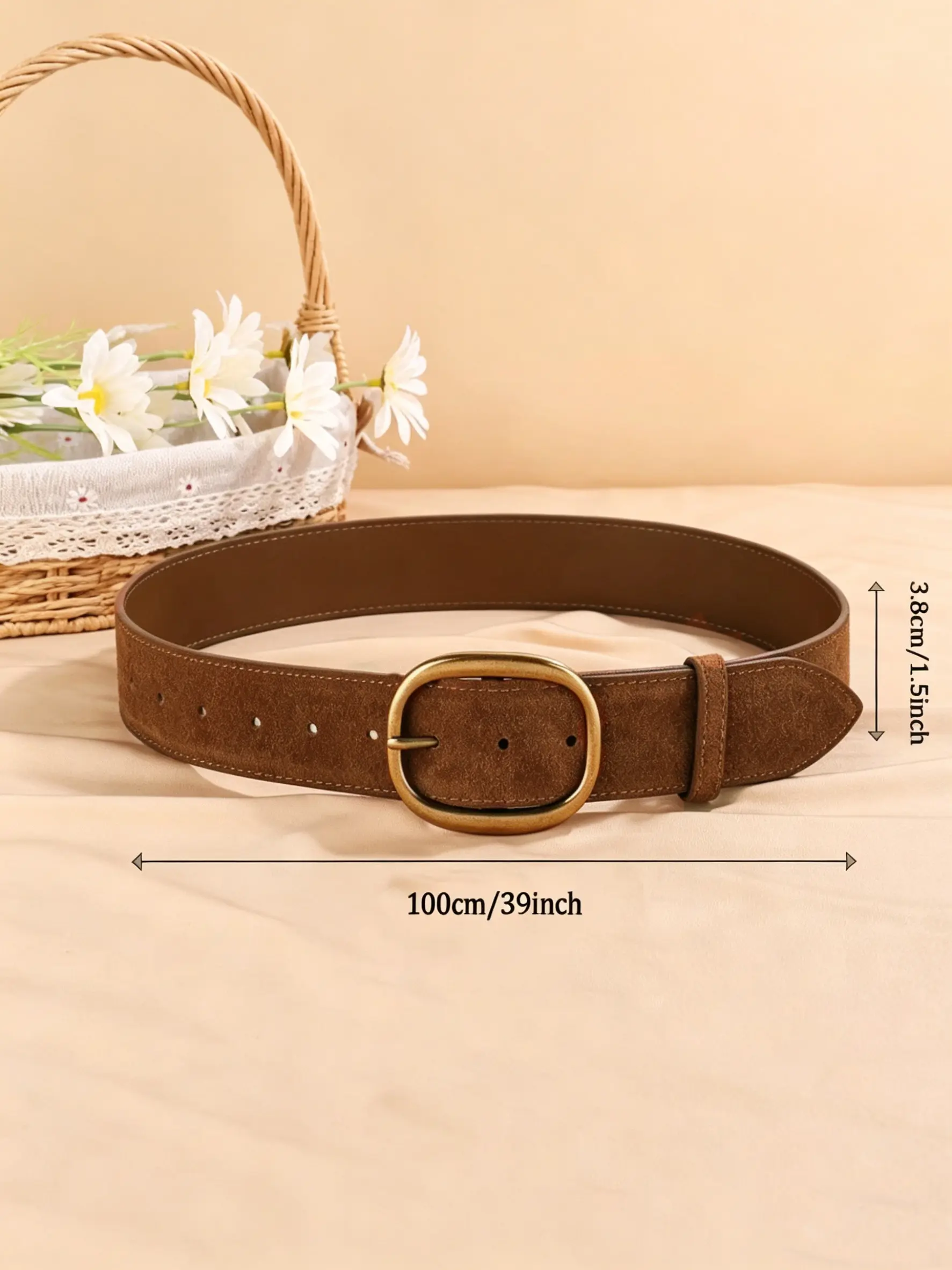 Women's PU Leather Belt, Multifunctional Fashion Vintage Belts, Casual Belt, Retro Buckle Design, Perfect for Summer, School, Fall, Halloween