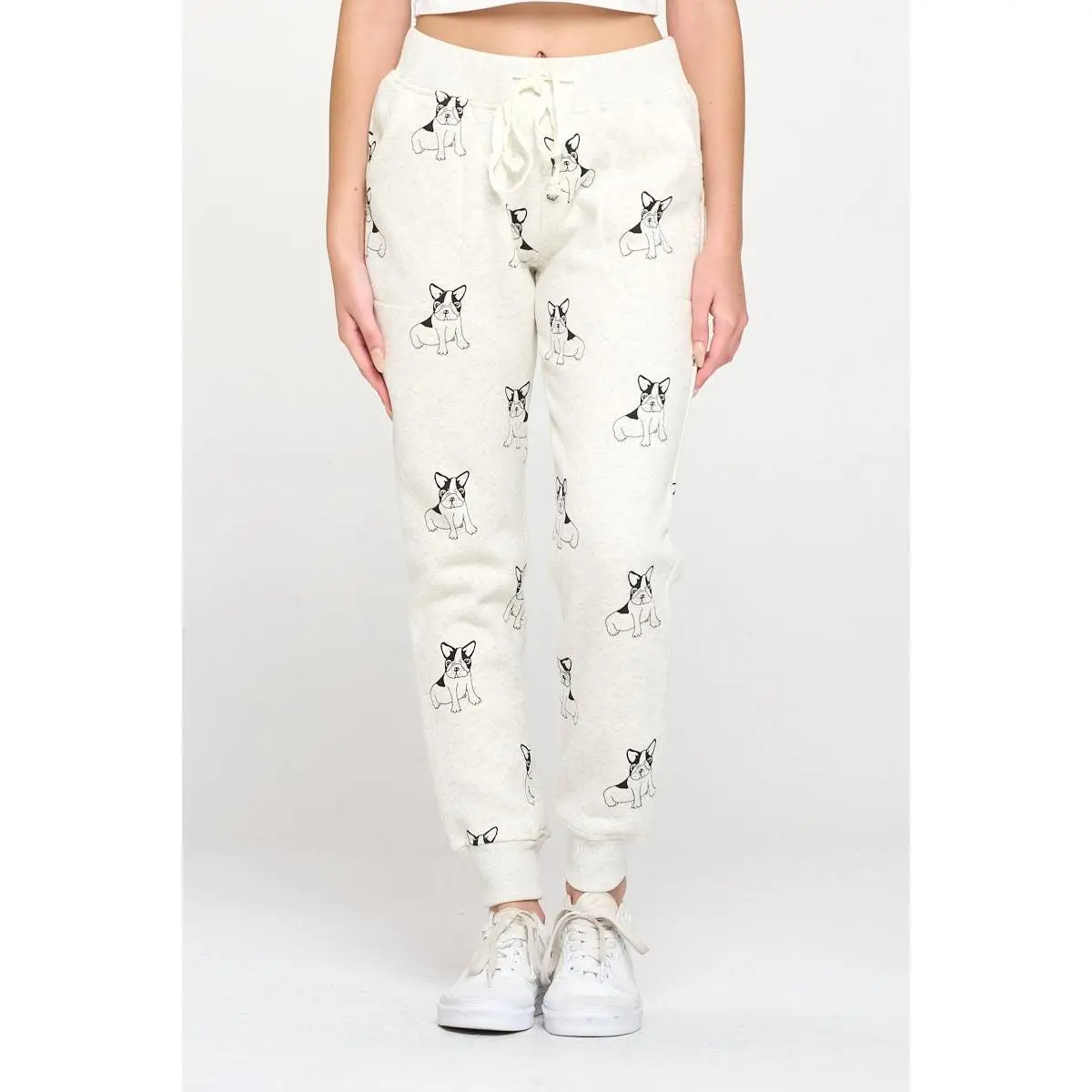 Frenchie All Over Print Sweatpants