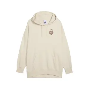 PUMA Womens X Hello Kitty Graphic Oversized Hoodie Casual Outerwear Casual - White