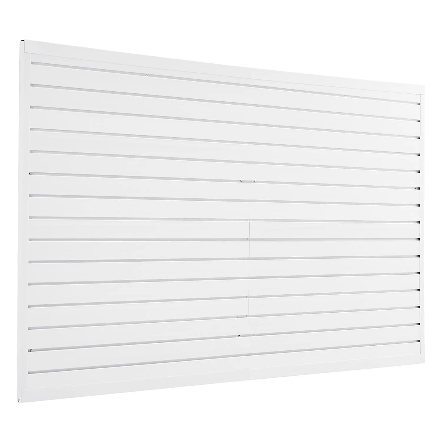 【summerfinds】VEVOR Slat Wall Paneling, 8 x 4 ft, PVC Garage Slatwall with Modular Design, White Slat Wall Easy-to-Install Adjustable Slatwall Panel with Coupling Structure & DIY Cutting, Fits for Storage & Display Home Modern, Wall Board Panel