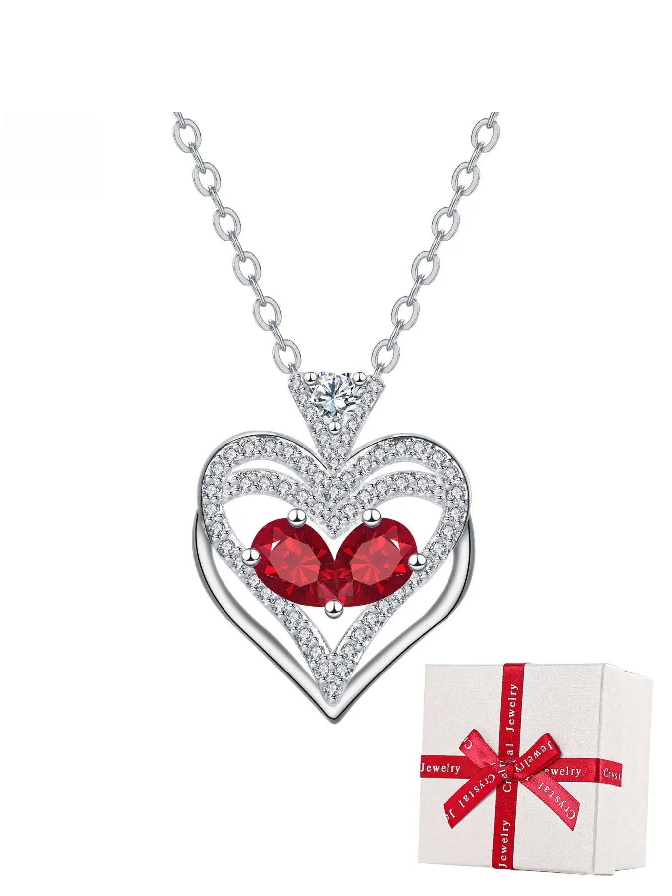 mothers day gift red heart and necklace with names - TikTok Shop