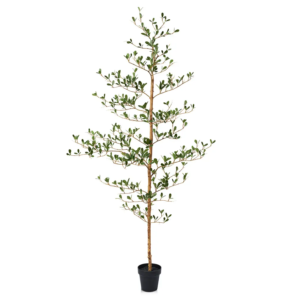 VeriNatural 5/6/7FT Black Olive Tree – Realistic Faux Tree with Natural Trunk & Silk Leaves – Indoor & Outdoor Decor, Low Maintenance, UV Resistant(VN145)