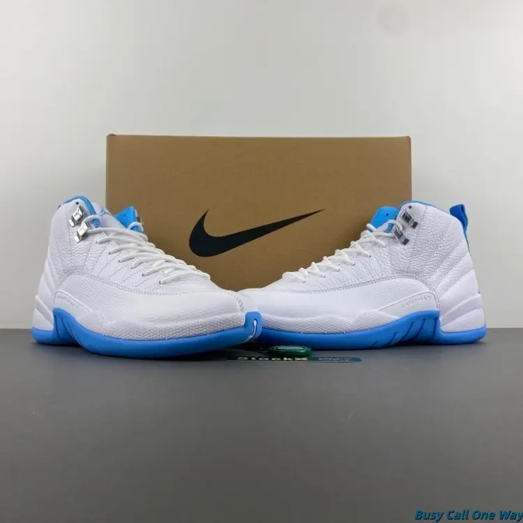Brand New Sealed with Original Nike Shoe Box Unisex Smooth White Leather Light Blue Two-Tone High Top Basketball Collectible Sneakers Breathable Mesh Rubber Outsole Minimalist Retro Streetwear Daily Athletic Footwear Teen Casual Shoes