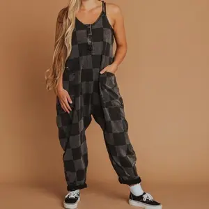 Women's Oversized Tank Romper Casual Comfortable Fun Jumper Overalls