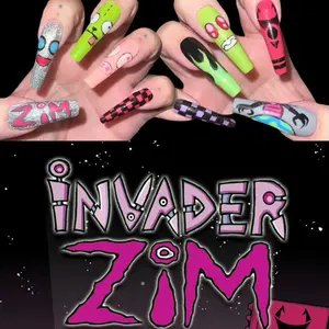 Invader Zim Press on Nails