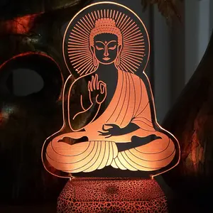 Buddha Meditation Light, Buddha Night Light, Meditation Décor, Relaxation Light, Nirvana