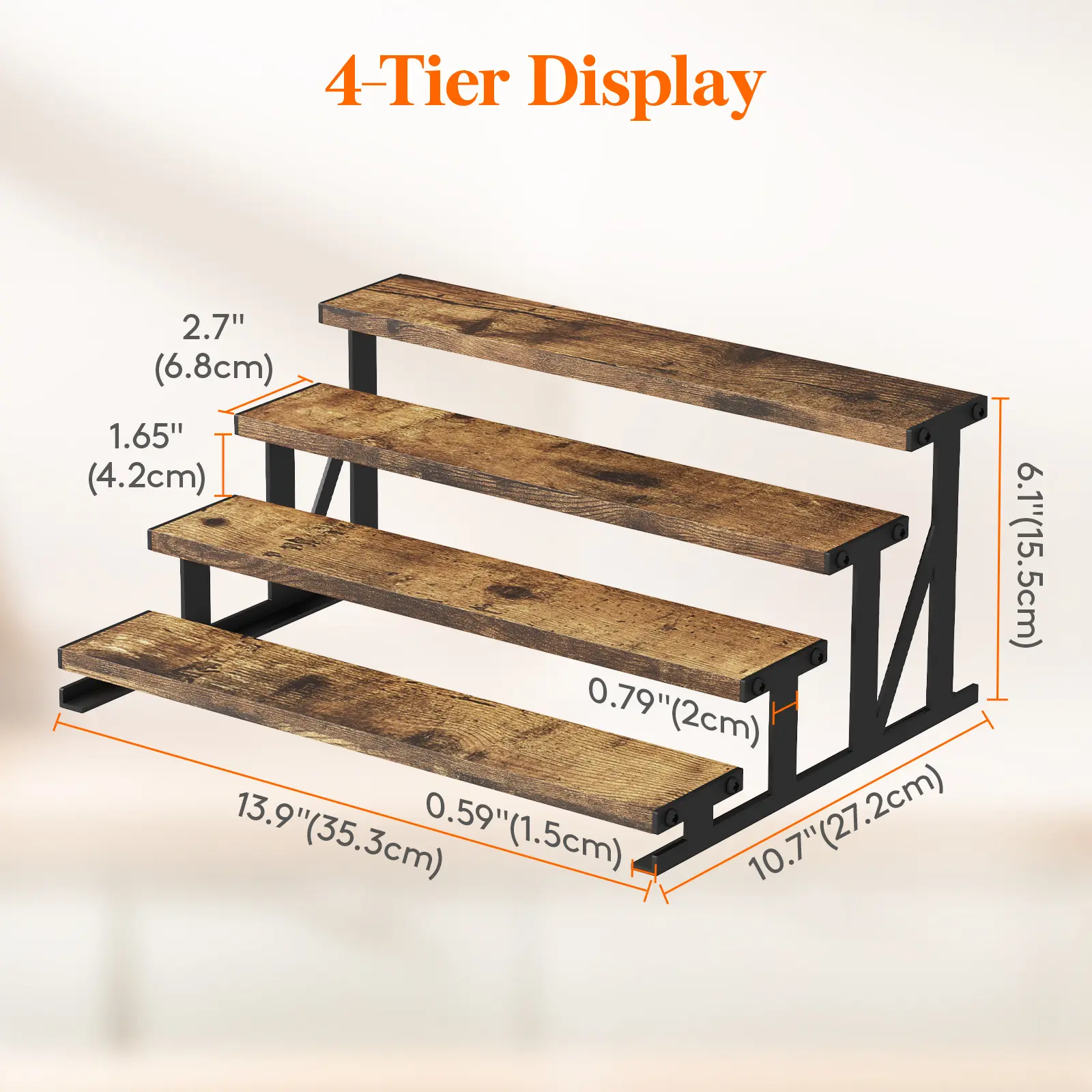 14 inch Wood & Metal
