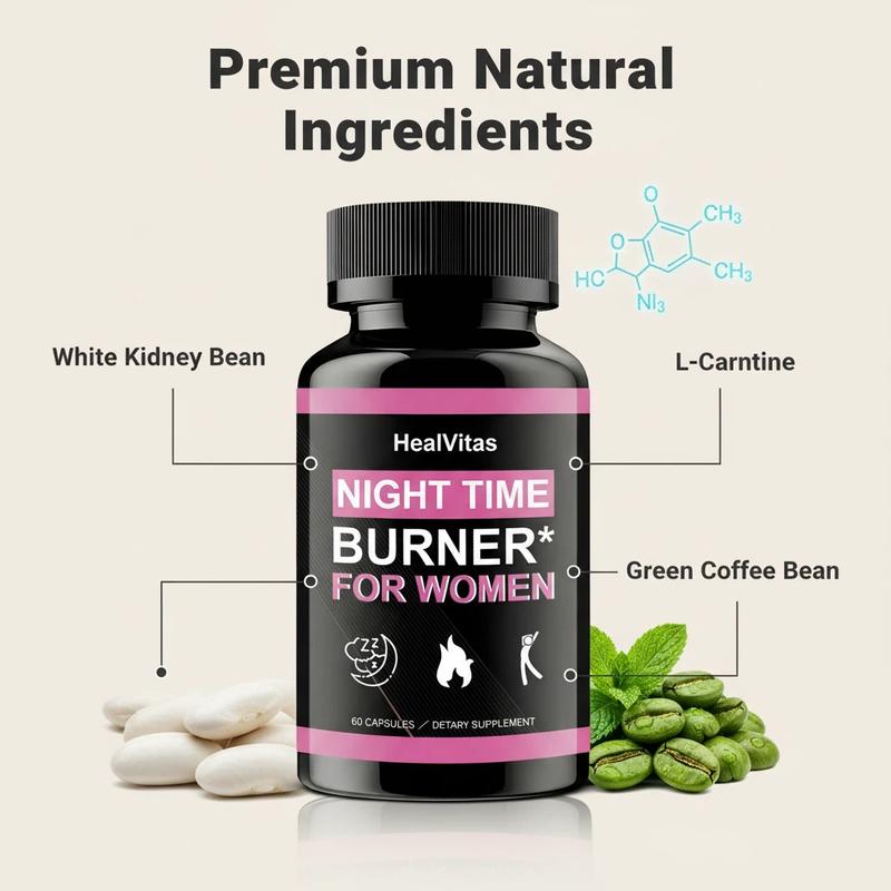 HealVitas Women’s Dietary Supplement 60 Capsules Formula Crafted for Daily Wellness Support Gentle Herbal Blend Ideal for Routine Enhancement