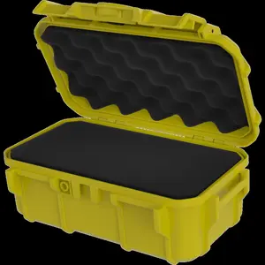 212 MAIN Seahorse SE57F,YL Micro Size Protective Tool Case - 9.5x5.8x3.8 in. - Yellow with Foam Insert